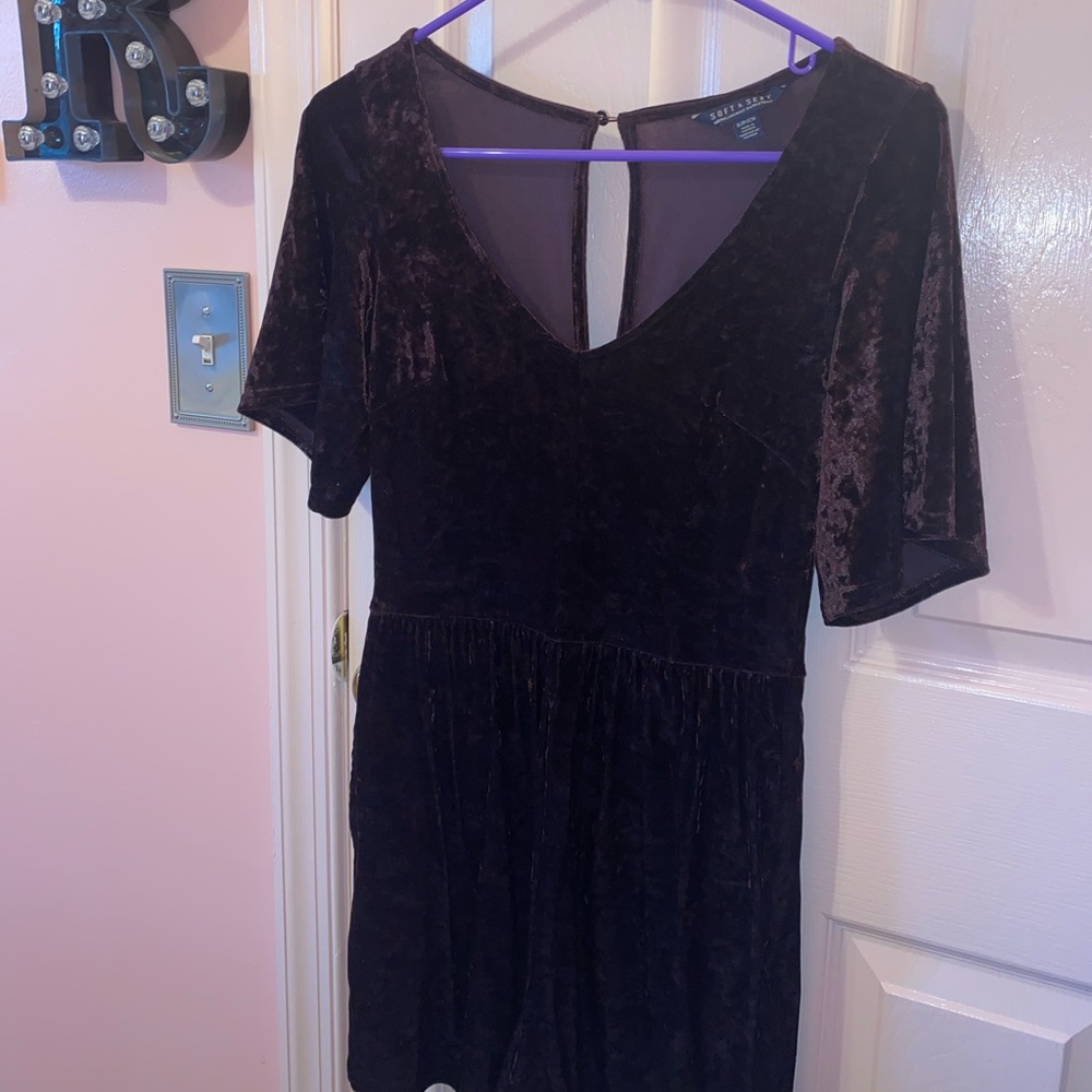 American eagle velvet romper